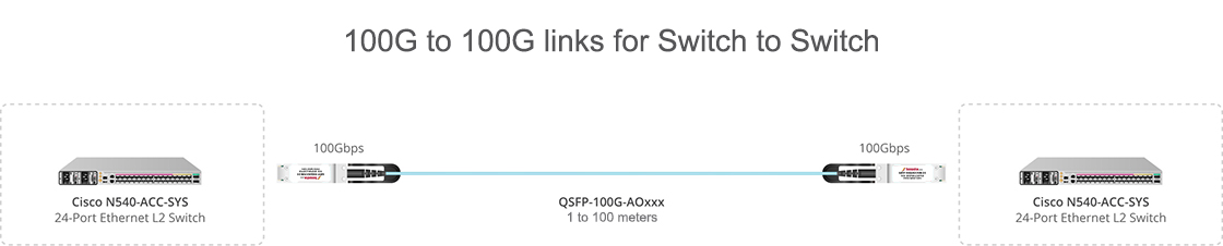 100G to 100G links for Switch to Switch